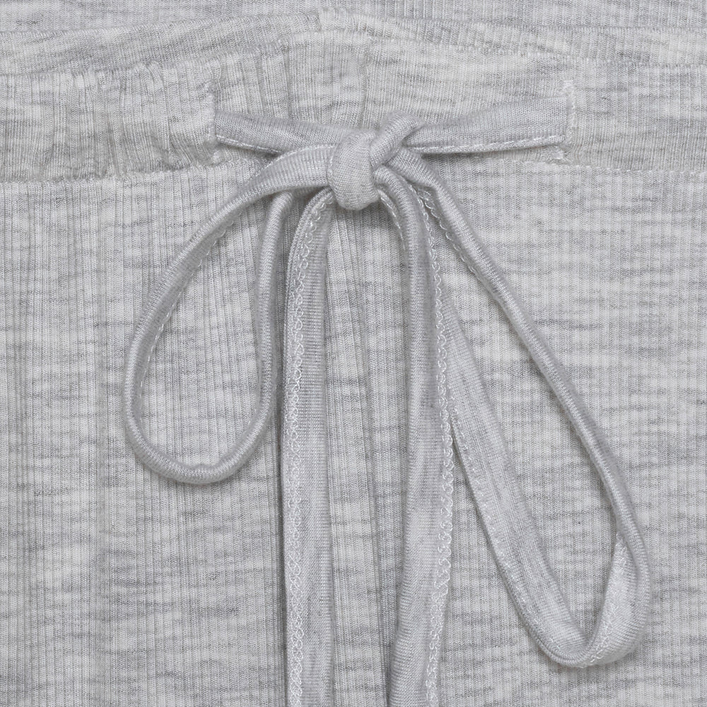Stretch Ribbed Pyjama Trouser Set - Marl Grey - The NAP Co. - image 2