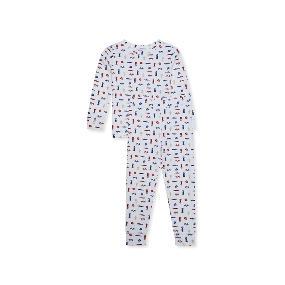 Children's Cotton Legging Sleep Set- Race Car