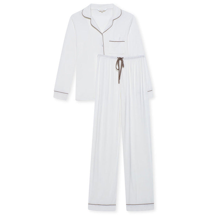 Stretch Pyjama Trouser Set - Dove