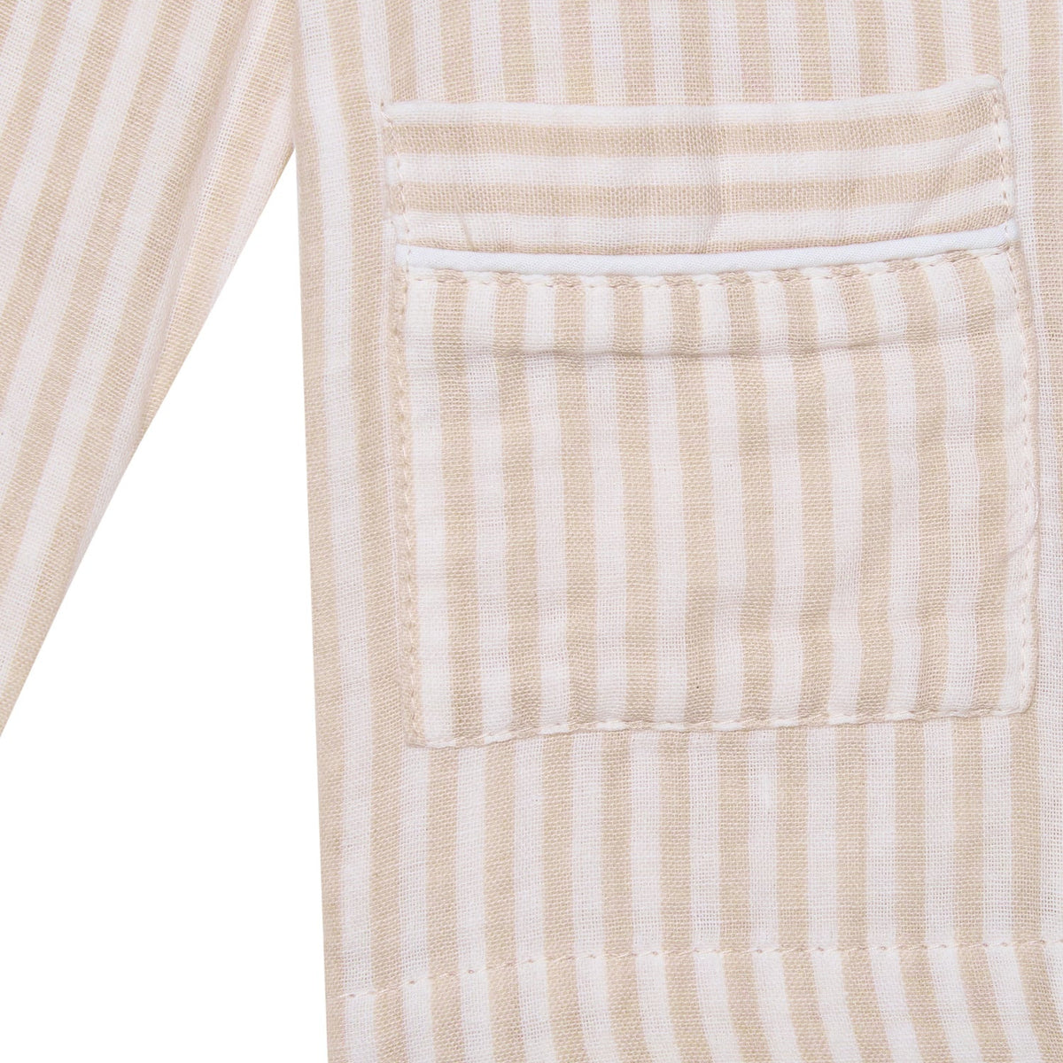 Children’s Modal Trouser PJ Set- Beige Stripe - The NAP Co. - image 2