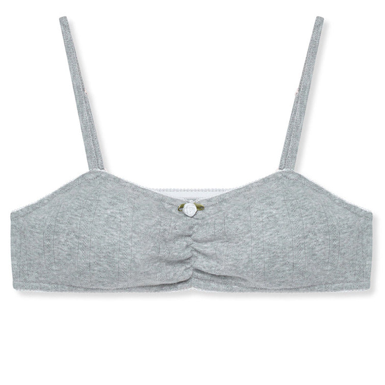 Pointelle Crop Top- Grey Marl - The NAP Co. - image 1