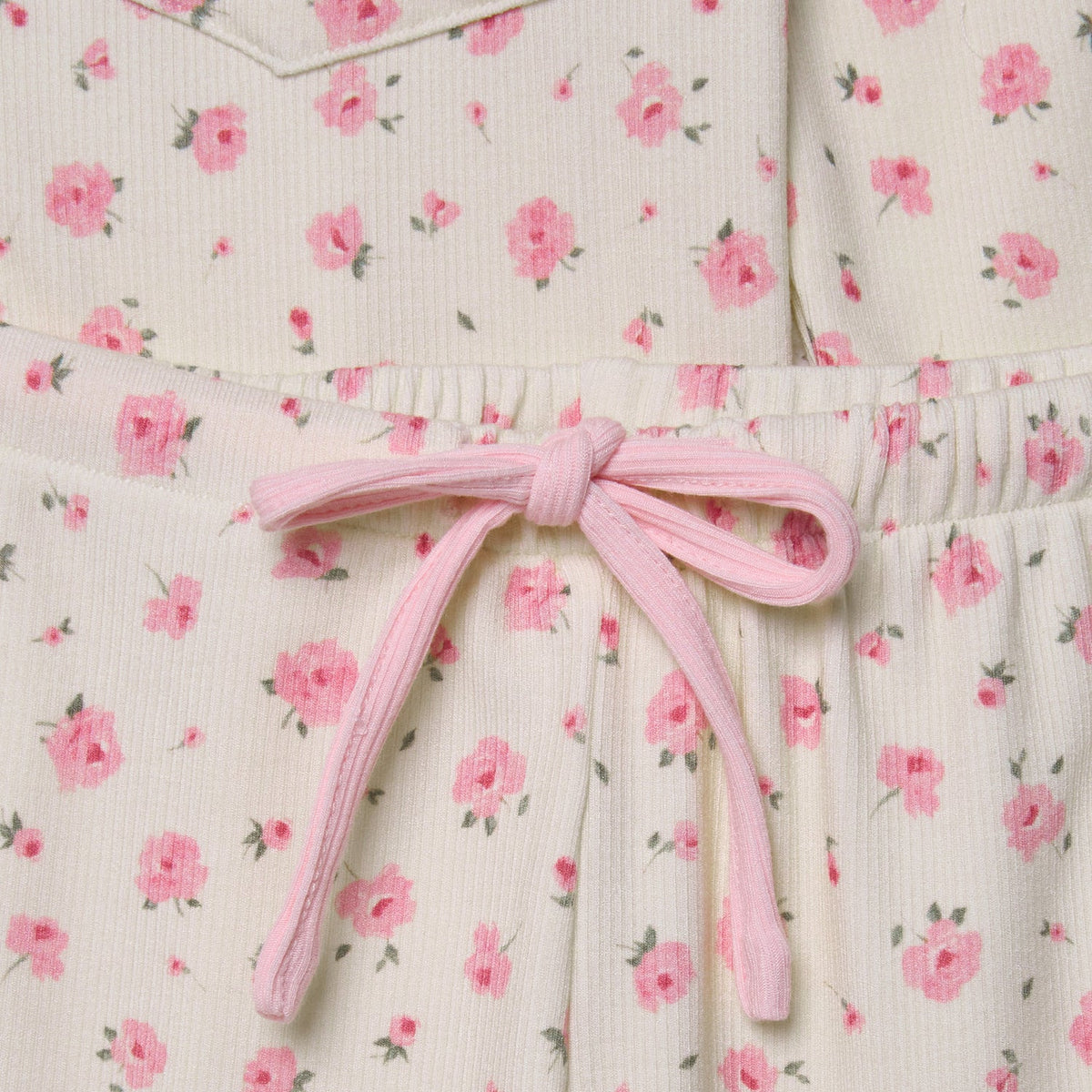 Children’s Modal Trouser PJ Set- Rose Bud