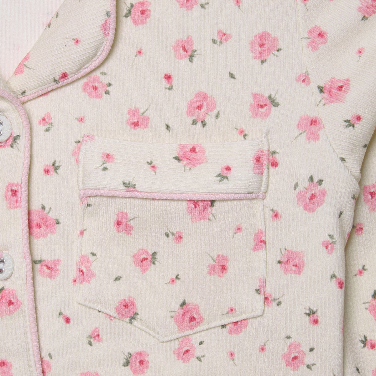 Children’s Modal Trouser PJ Set- Rose Bud
