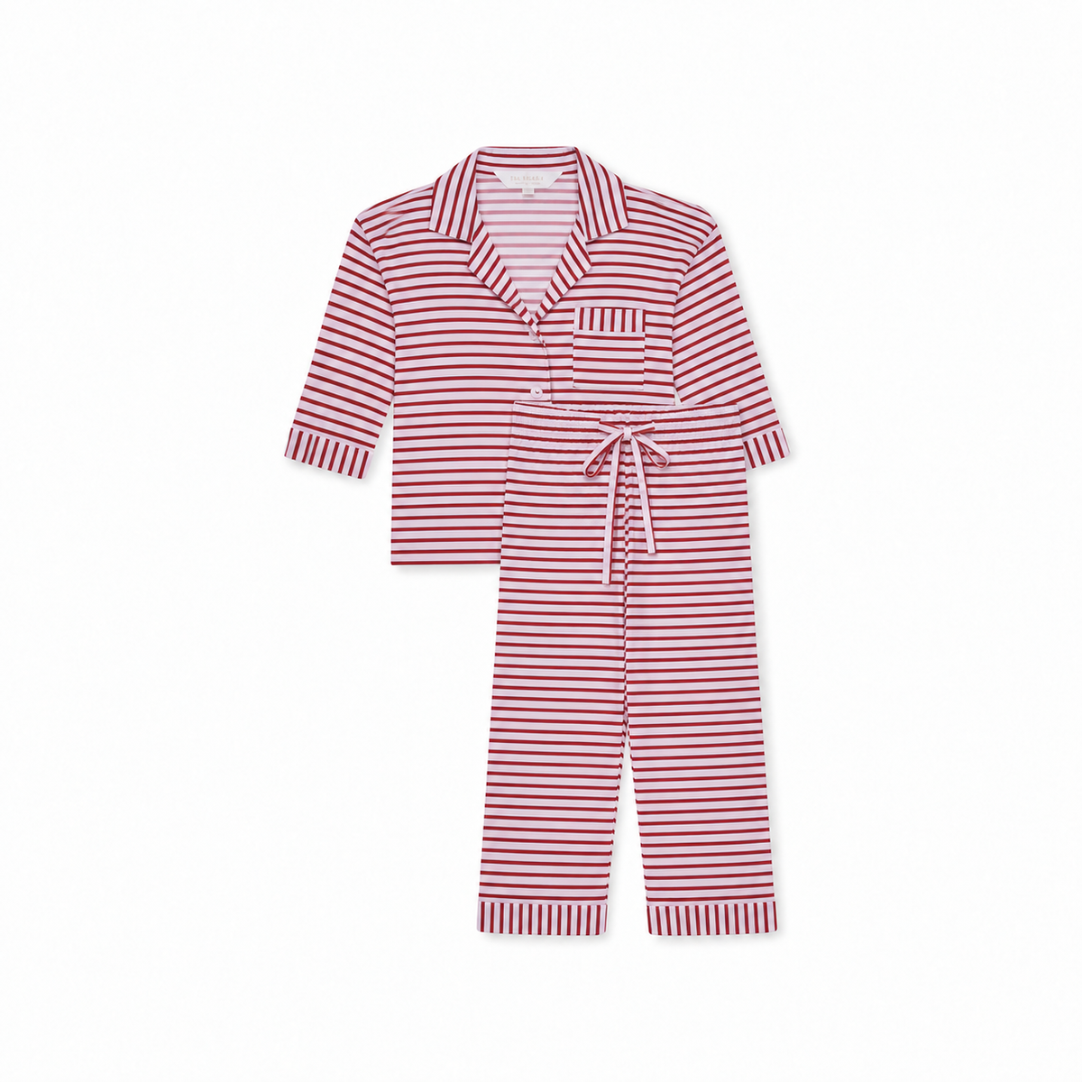 Children's Stretch Trouser Sleep Set- Fireside Stripe-1