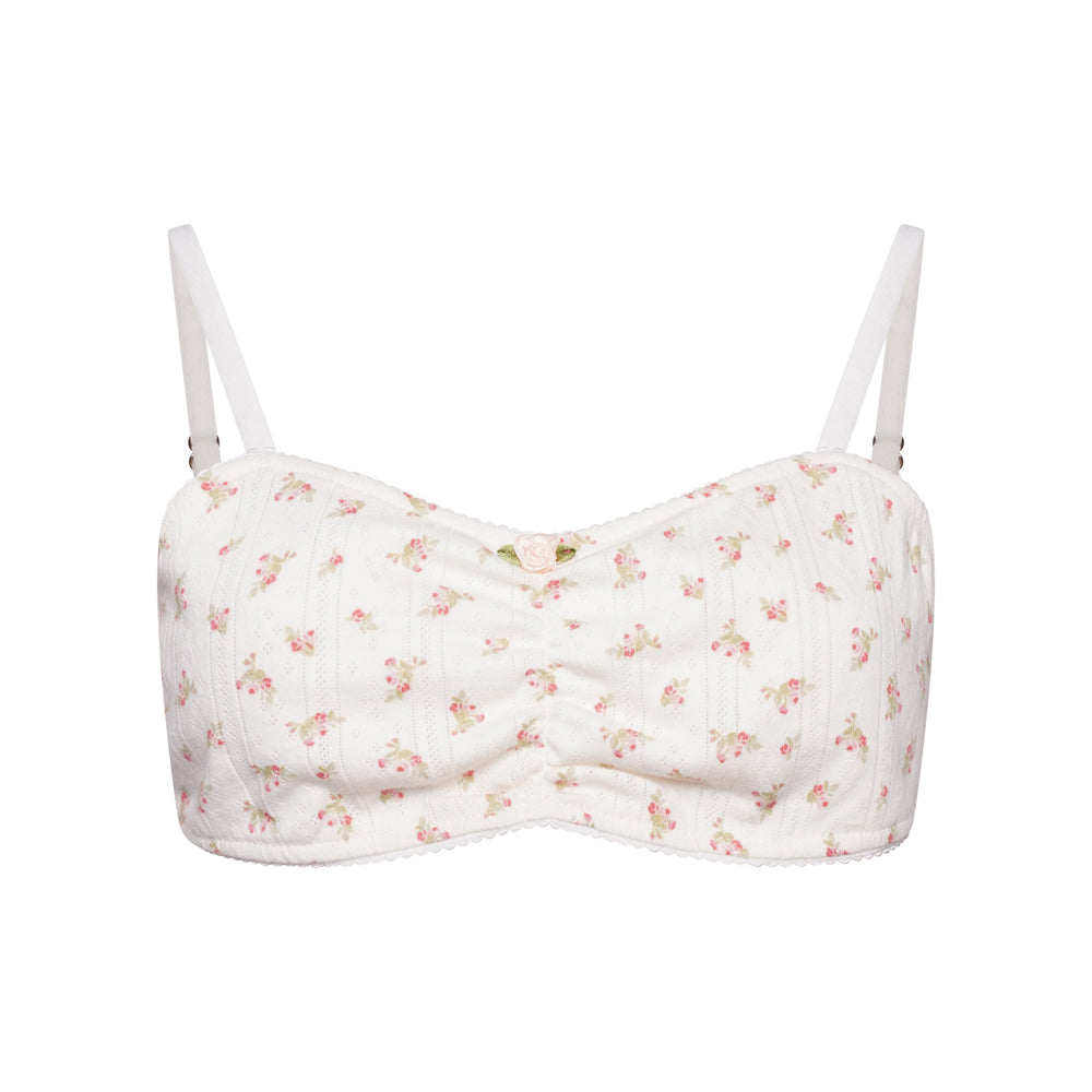 Pointelle Crop Top- Rose - The NAP Co.