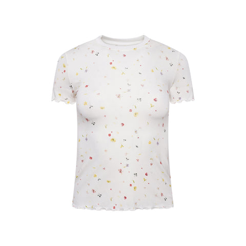 Baby Tee- Ditsy Floral