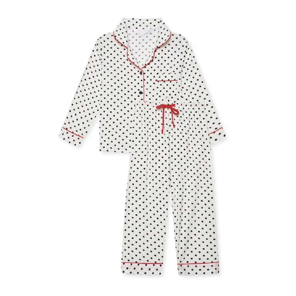 Children’s Stretch Trouser PJ- Polka/Red - The NAP Co.