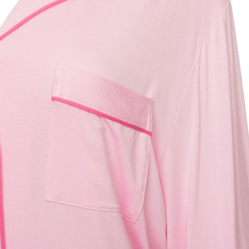 Rayon Stretch Pyjama Trouser Set - Blush - The NAP Co.
