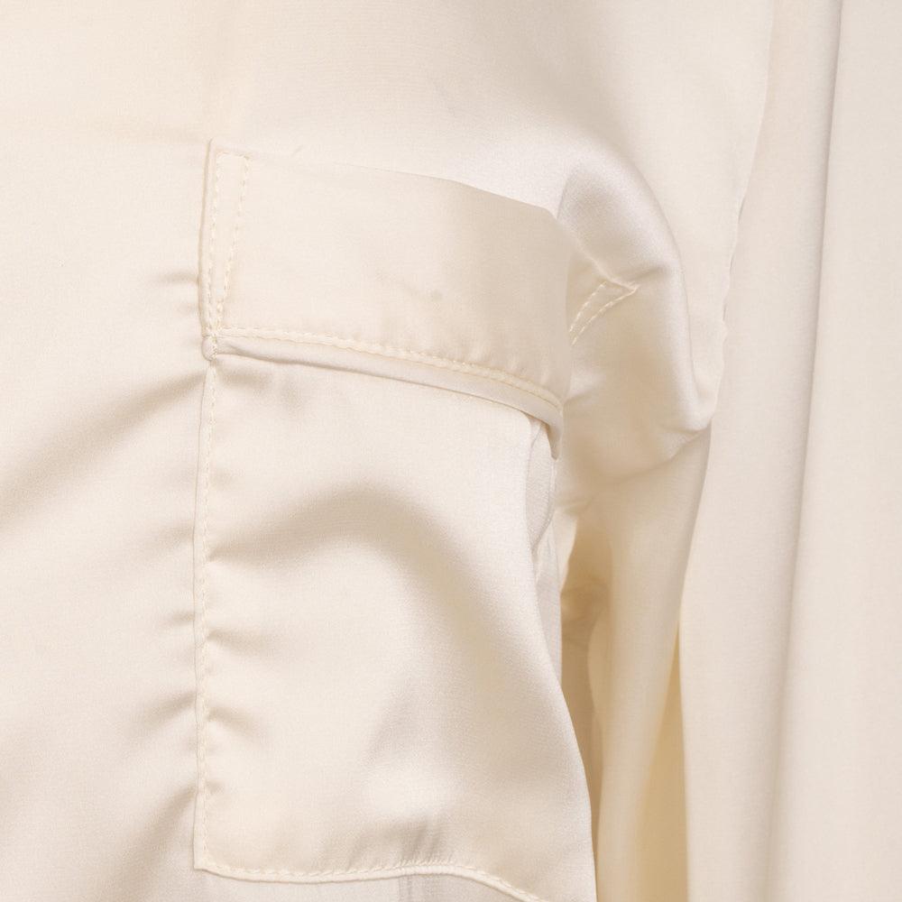 Satin Trouser Pyjama Set- Ivory - The NAP Co.